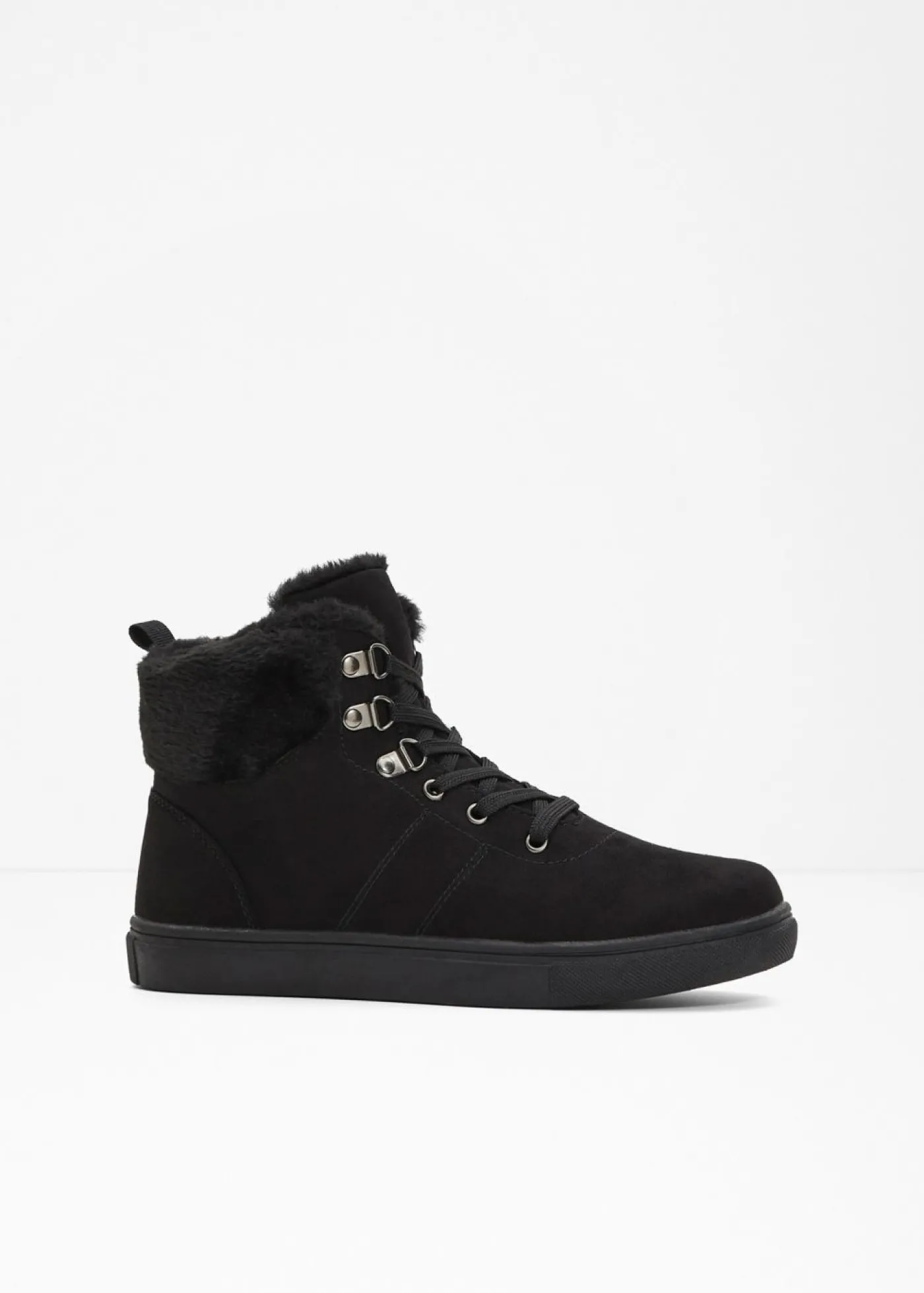 bonprix bonprix Botas forradas con cordones Negro Outlet