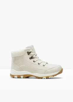 bonprix bonprix Botas forradas con cordones Beige Outlet
