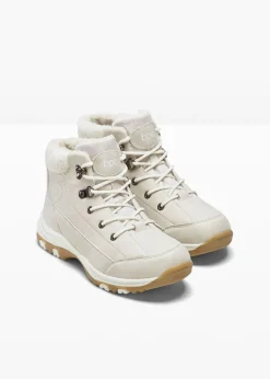 bonprix bonprix Botas forradas con cordones Beige Outlet