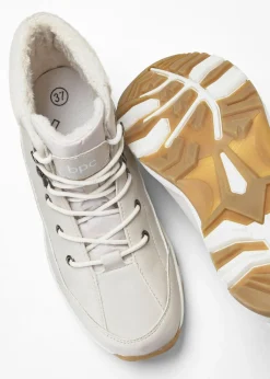 bonprix bonprix Botas forradas con cordones Beige Outlet