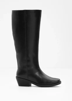bonprix bonprix Botines con caña alta Negro Clearance