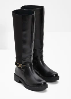 bonprix bonprix Botines de caña ancha Negro Sale
