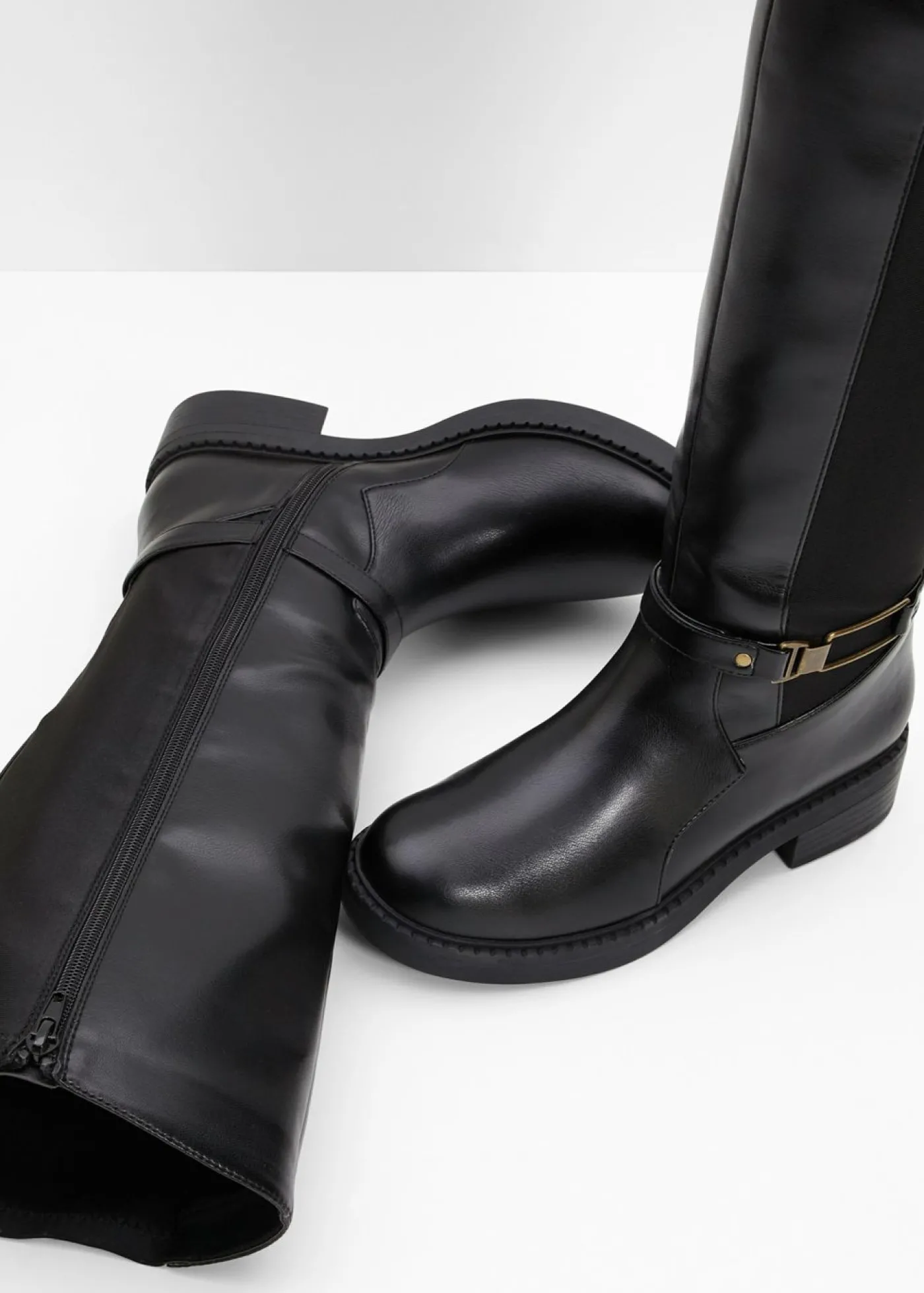 bonprix bonprix Botines de caña ancha Negro Sale