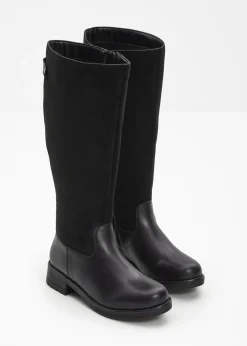 bonprix bonprix Botines de caña ancha Negro Clearance