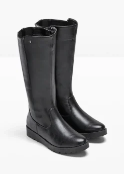 bonprix bonprix Botines de caña ancha Negro Outlet