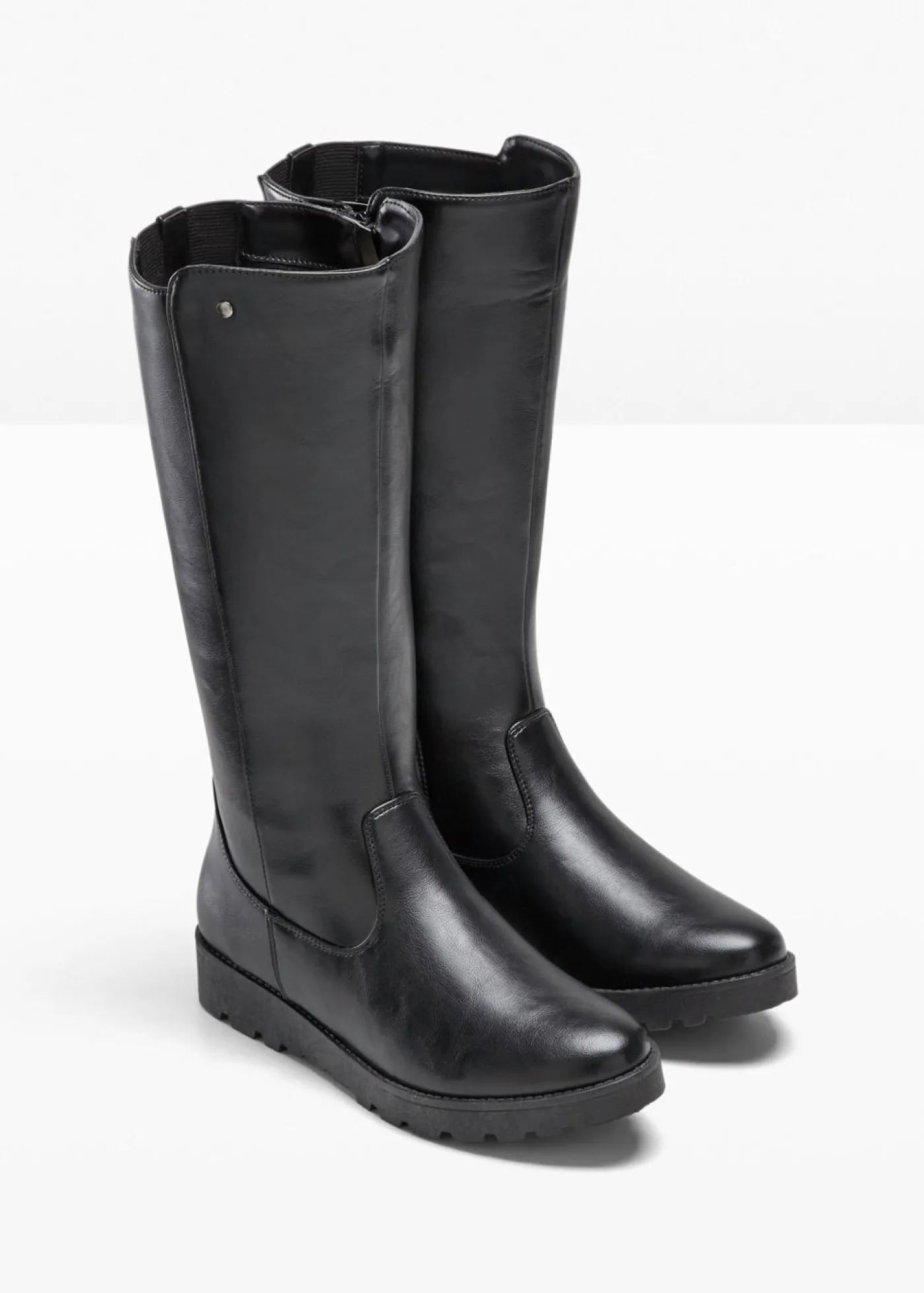 bonprix bonprix Botines de caña ancha Negro Outlet