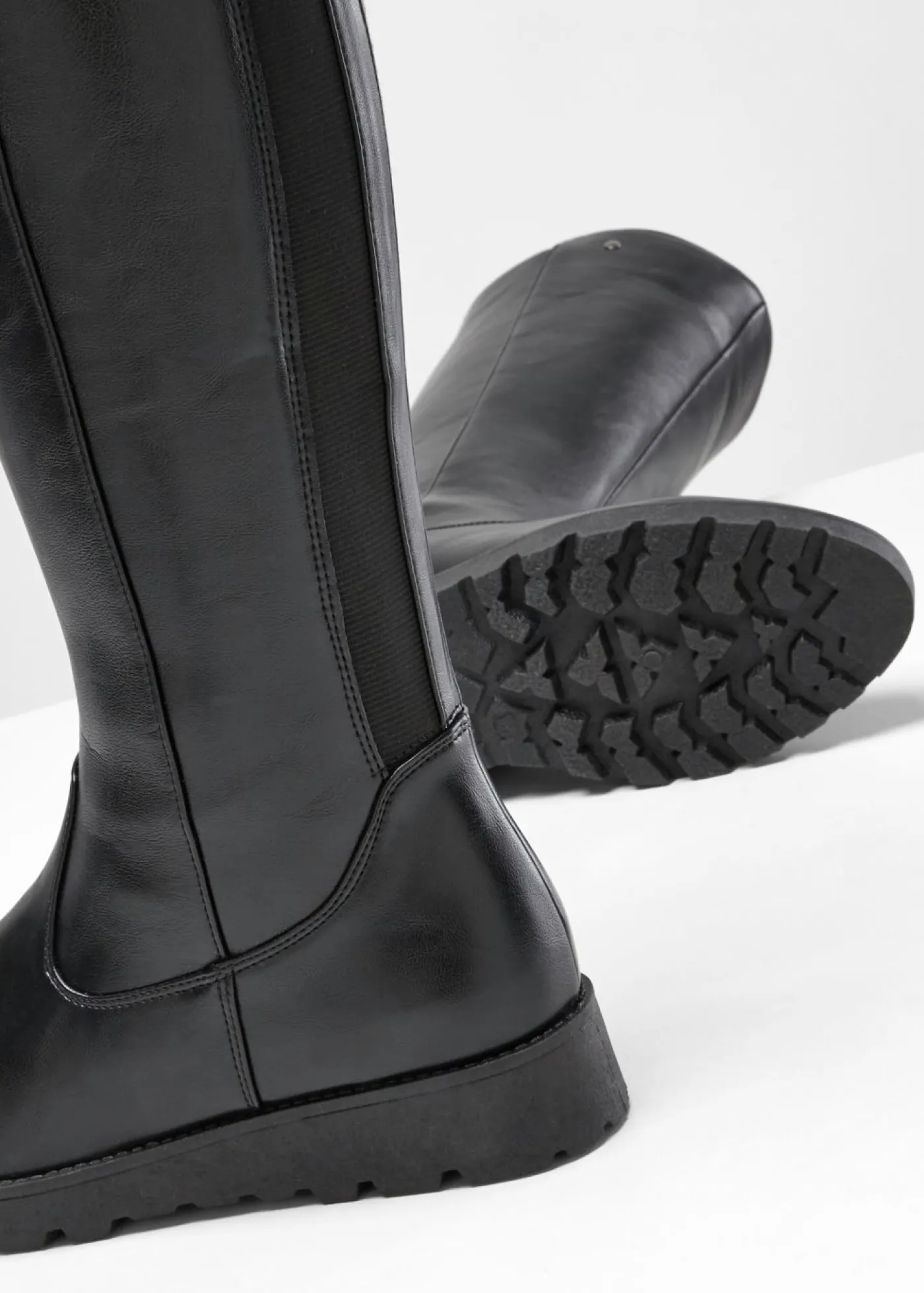 bonprix bonprix Botines de caña ancha Negro Outlet