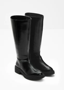 bonprix bonprix Botines de caña ancha Negro