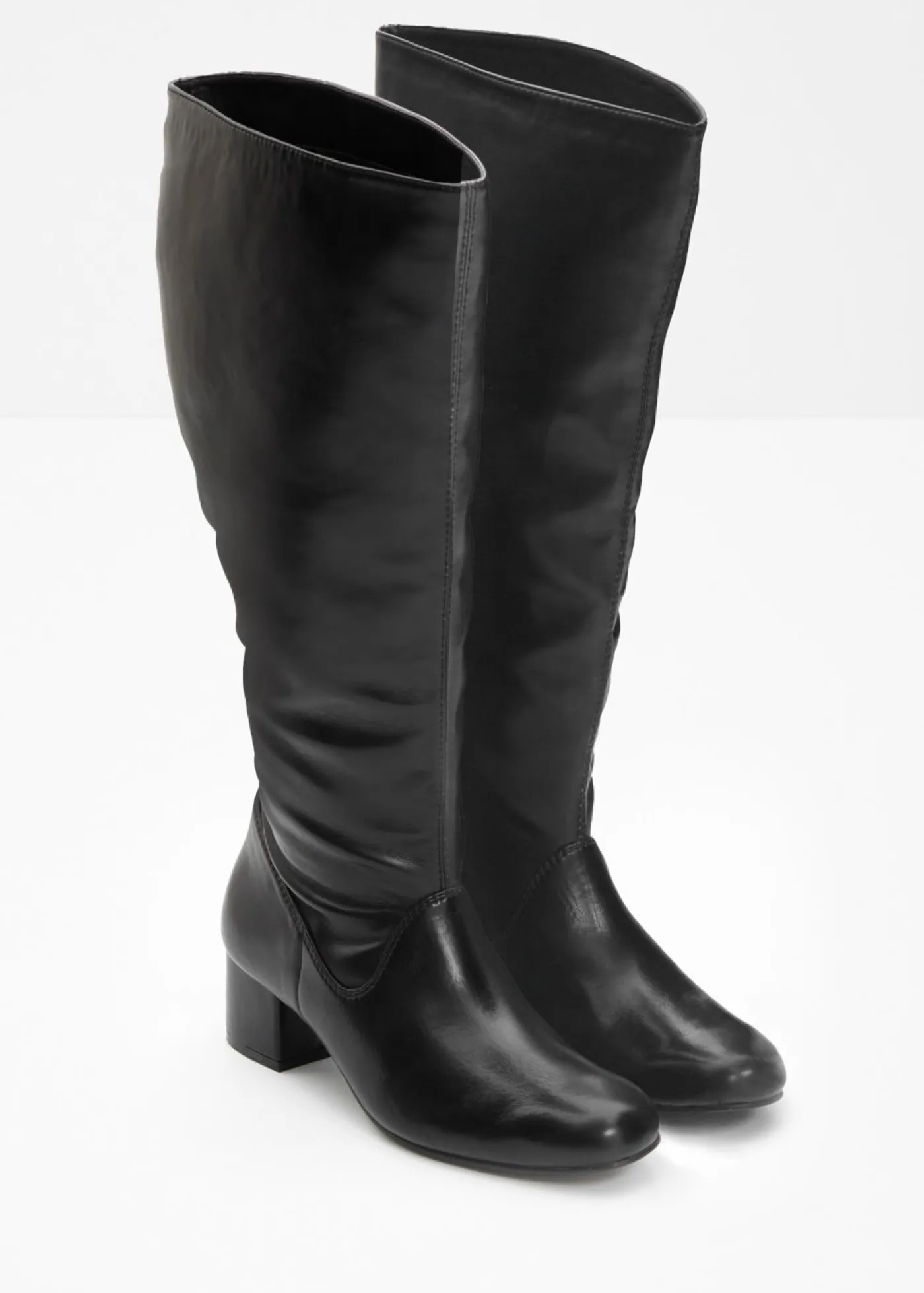 bonprix bonprix Botines de caña ancha Negro New