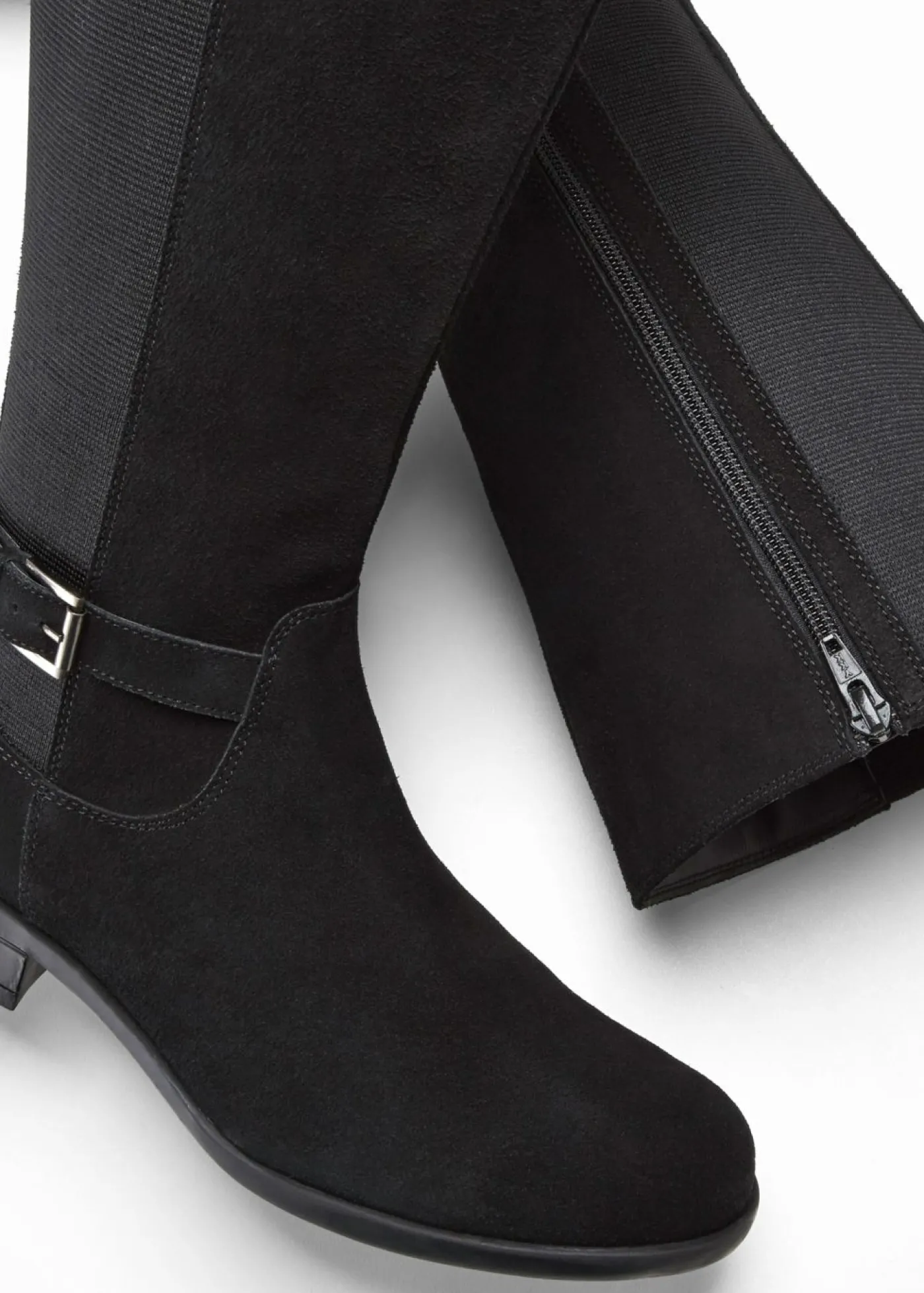 bonprix bonprix Botines de caña ancha de cuero Negro Best