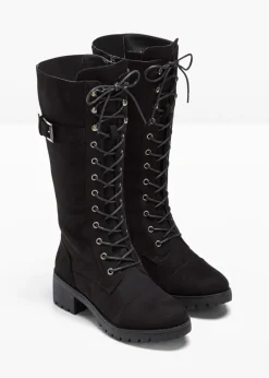 bonprix bonprix Botines de cordones Negro Hot