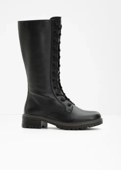bonprix bonprix Botines de cordones Negro
