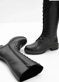 bonprix bonprix Botines de cordones Negro