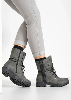bonprix Rieker Botines de cordones de Rieker Gris Online