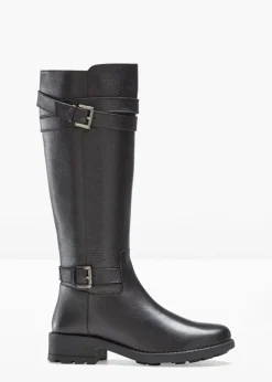 bonprix bonprix Botines de cuero Negro New