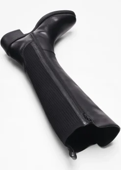 bonprix bonprix Botines de cuero Negro