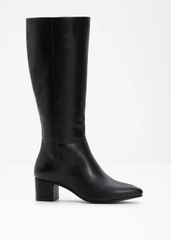 bonprix bonprix Botines de cuero Negro Hot