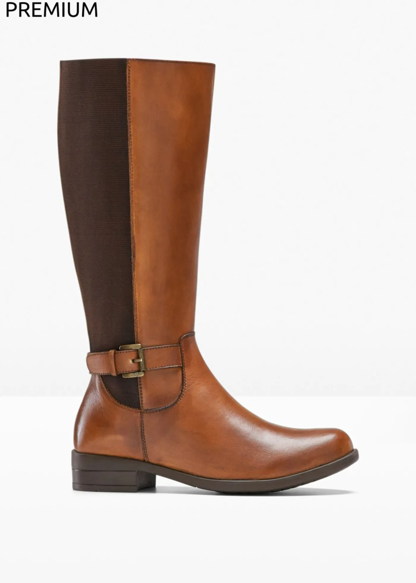 bonprix bonprix Botines de cuero bronceado Discount