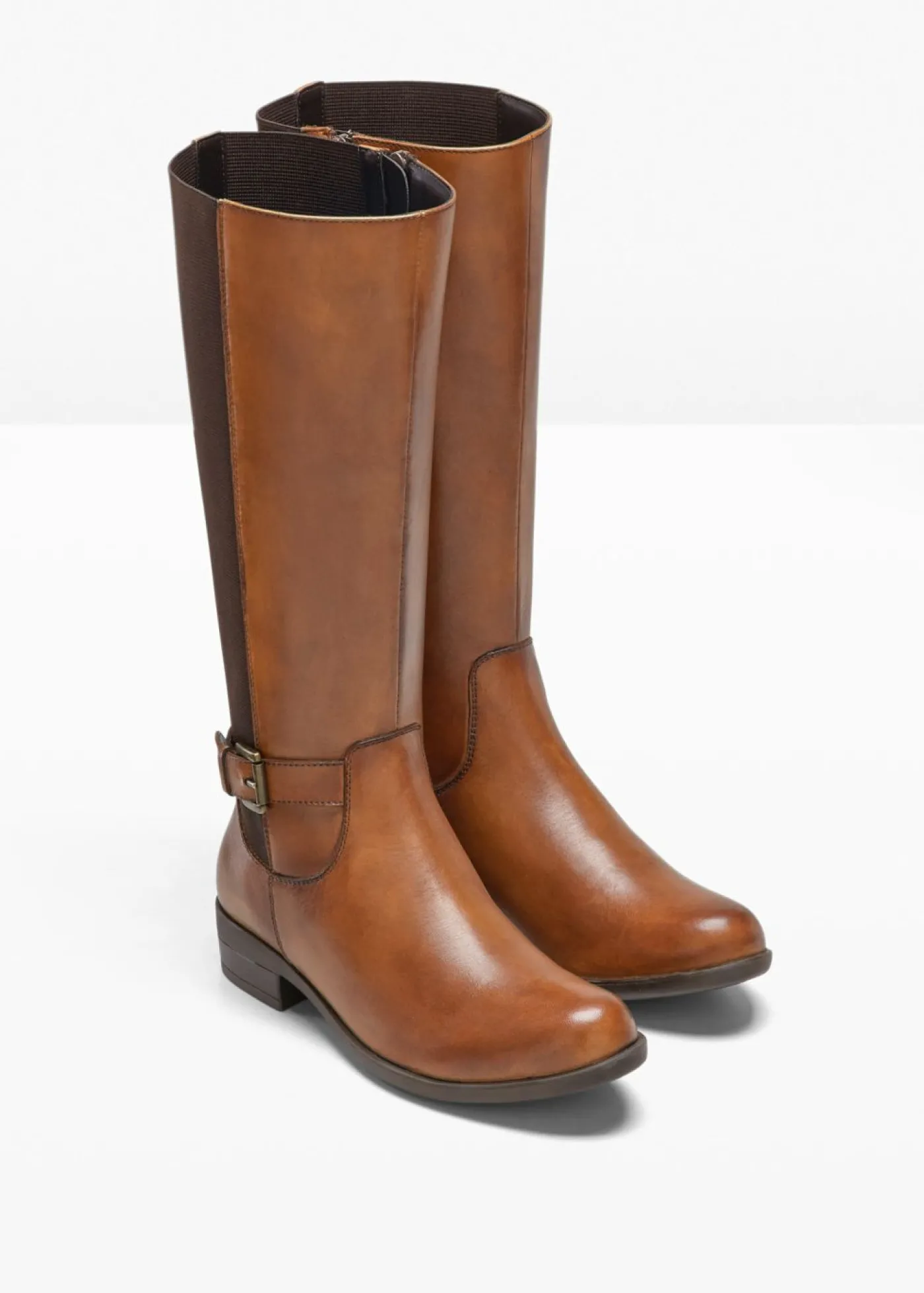 bonprix bonprix Botines de cuero bronceado Discount