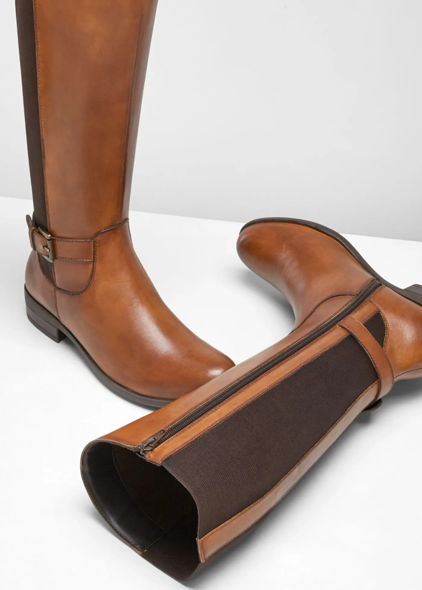 bonprix bonprix Botines de cuero bronceado Discount