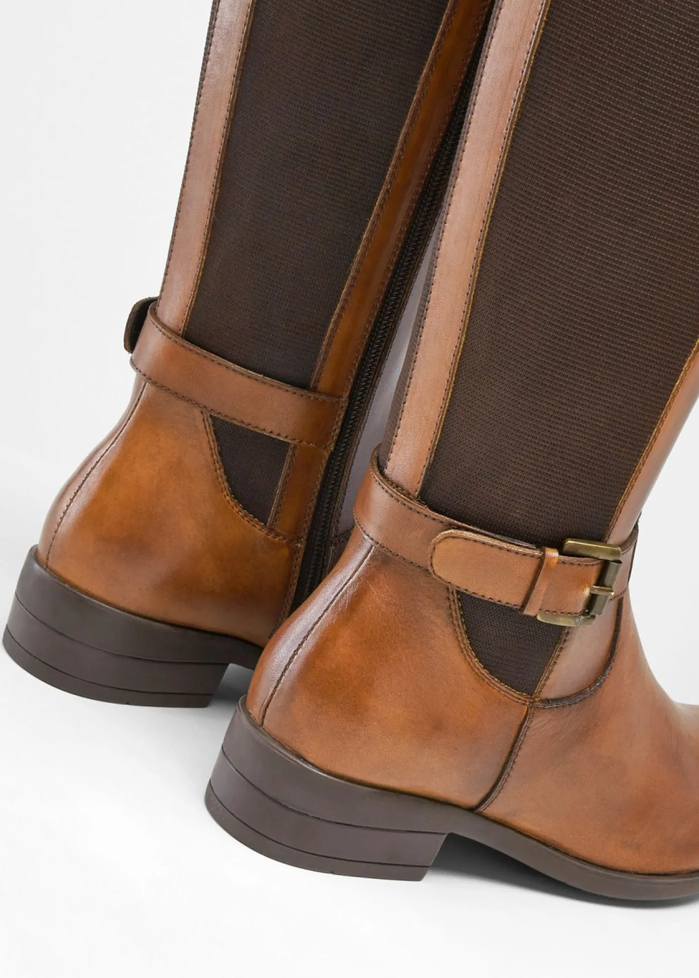 bonprix bonprix Botines de cuero bronceado Discount