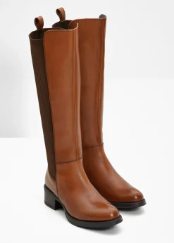 bonprix bonprix Botines de cuero bronceado Best