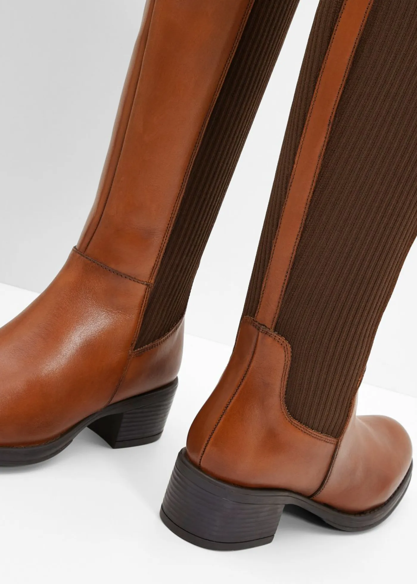 bonprix bonprix Botines de cuero bronceado Best