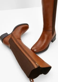 bonprix bonprix Botines de cuero bronceado Best