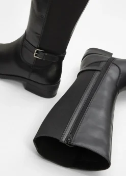 bonprix bonprix Botines de cuero Negro Clearance