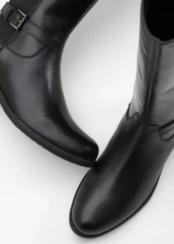 bonprix bonprix Botines de cuero Negro Clearance