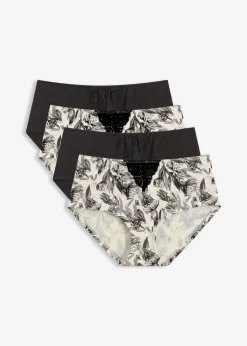bonprix bonprix Braga (4 unidades) Negro-Beige natural Clearance