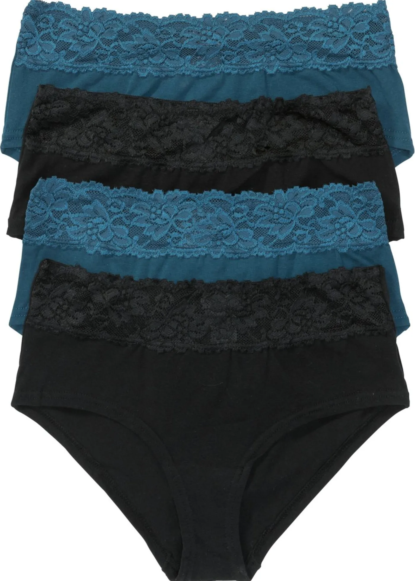 bonprix bonprix Braga (4 unidades) Negro-azul petróleo Online