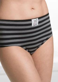 bonprix bonprix Braga (4 unidades) Rojo/azul petróleo/baya/negro de rayas New