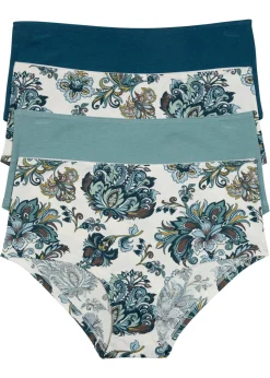 bonprix bonprix Braga (4 unidades) Petróleo azul con patrón/azul bondi/petróleo azul New