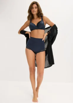 bonprix bonprix Braga brillante y efecto moldeador medio (2 unidades) negro-azul intenso Sale