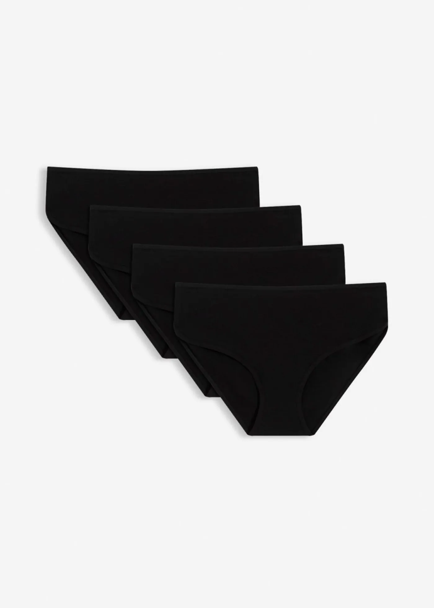 bonprix bonprix Braga con algodón orgánico (4 unidades) Negro Sale