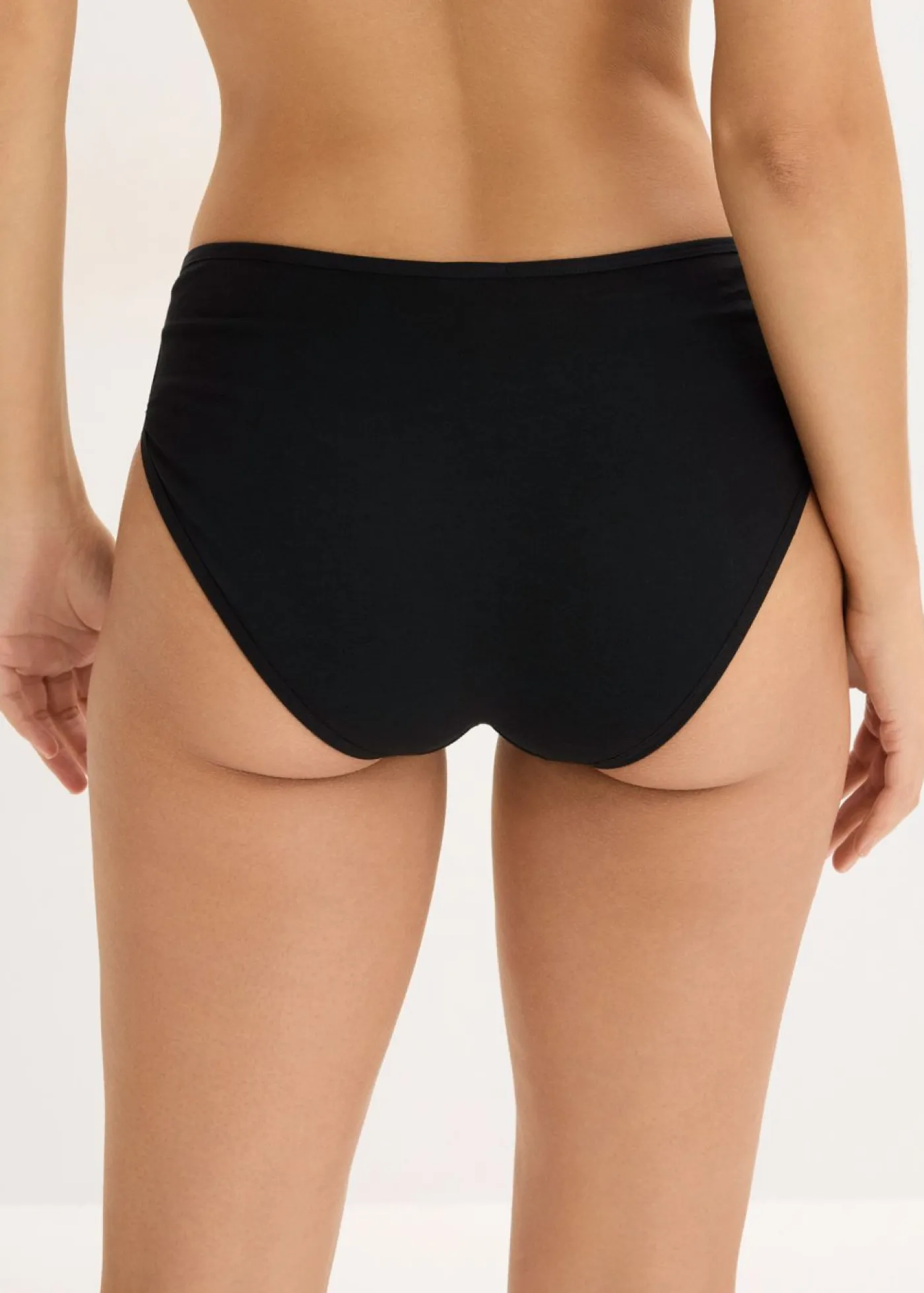 bonprix bonprix Braga con algodón orgánico (4 unidades) Negro Sale