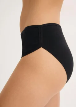 bonprix bonprix Braga con algodón orgánico (4 unidades) Negro Sale