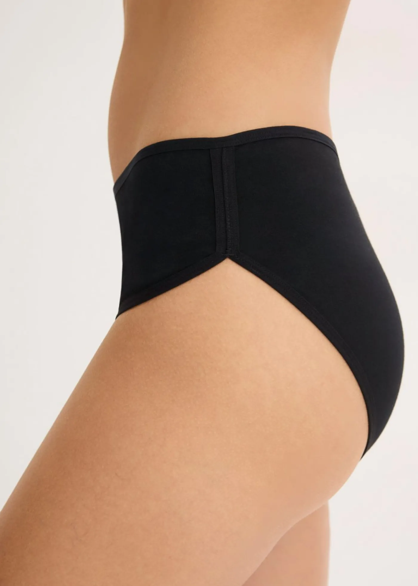 bonprix bonprix Braga con algodón orgánico (4 unidades) Negro Sale