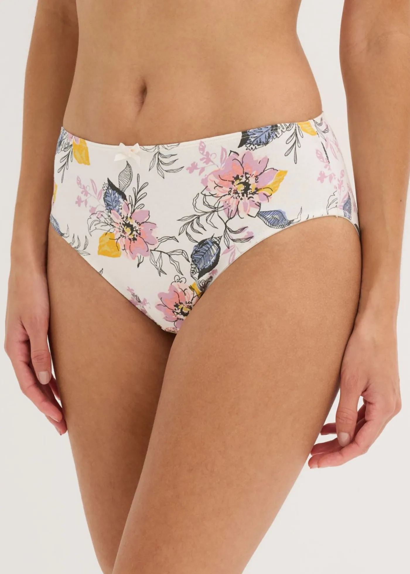 bonprix bonprix Braga con algodón orgánico (4 unidades) malva+azul oxford+blanco lana