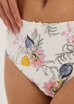 bonprix bonprix Braga con algodón orgánico (4 unidades) malva+azul oxford+blanco lana