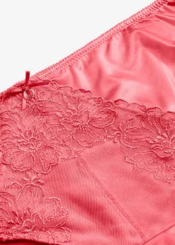 bonprix bonprix Braga con bordado floral brillante rosa coral Outlet