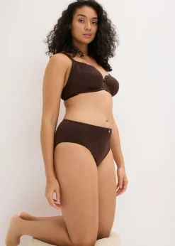 bonprix bonprix Braga con efecto brillante Marrón oscuro New