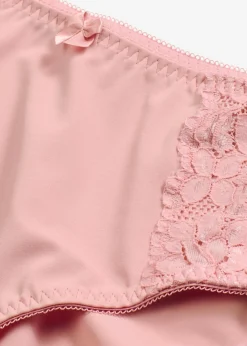 bonprix bonprix Braga con encaje delicado (2 unidades) Rosa vintage + rosa vintage Discount