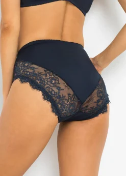 bonprix bonprix Braga con encaje delicado Azul marino + melocotón Clearance