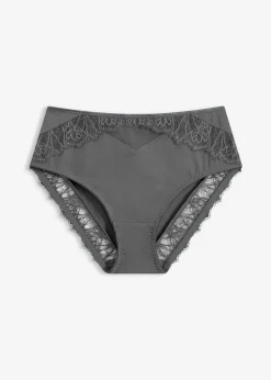 bonprix bonprix Braga con encaje delicado Gris granito