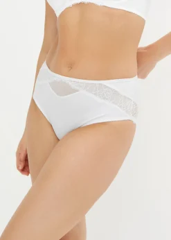 bonprix bonprix Braga con encaje delicado Blanco Online