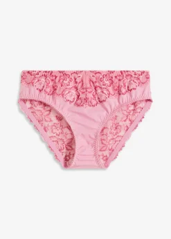 bonprix bonprix Braga con encaje delicado rosa orquídea-rosa oscuro New