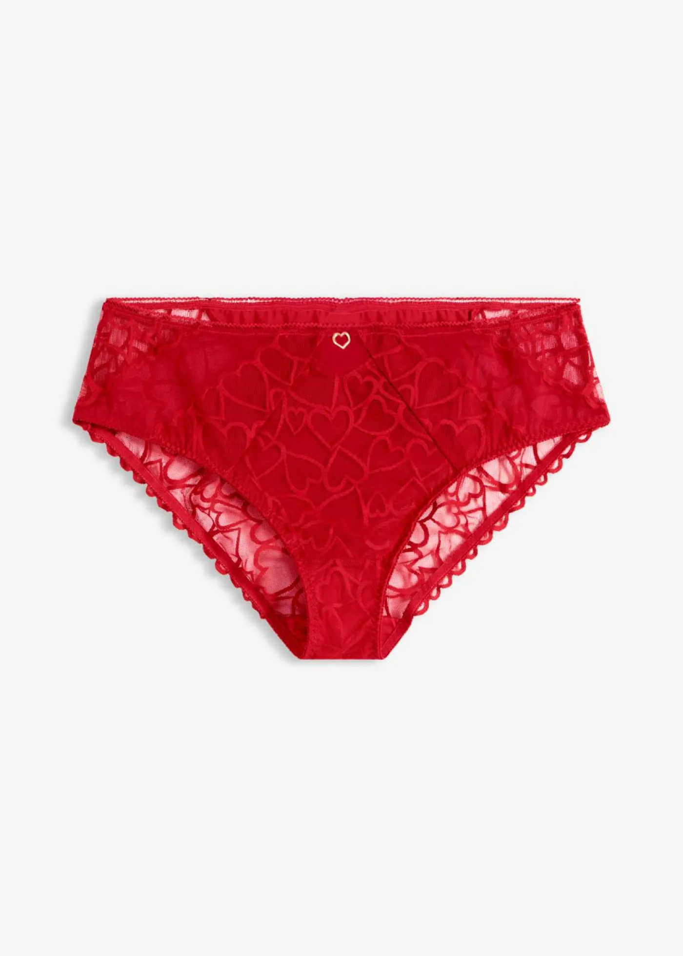 bonprix bonprix Braga con encaje delicado Rojo salsa Sale