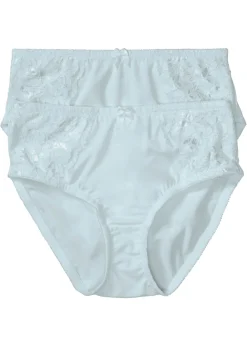 bonprix bonprix Braga con encaje delicado (2 unidades) Azul crema + azul crema Hot
